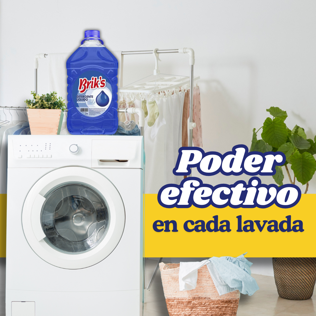 Detergente Brik´s Poder efectivo en cada lavada