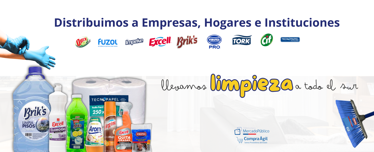 Llevamos limpieza a todo el sur