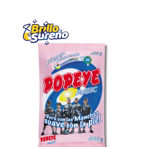 Detergente en Polvo Matic Popeye 400gr