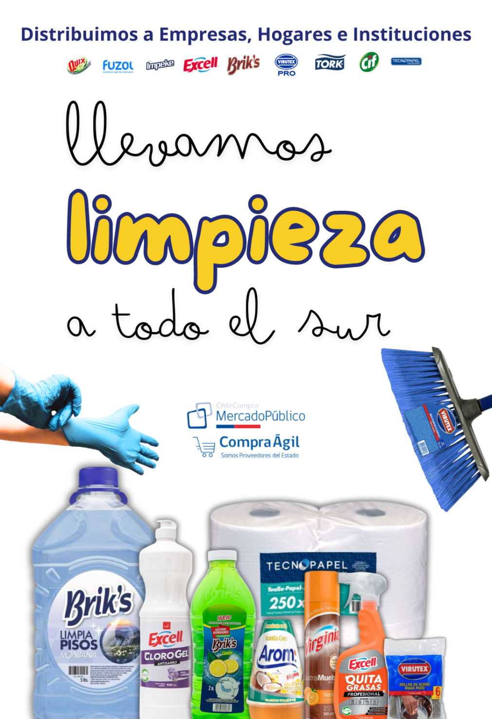 Llevamos limpieza a todo el sur