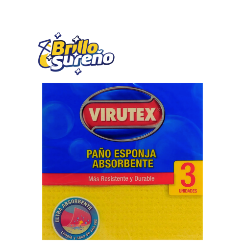 Paño Esponja Absorbente Virutex 3 unidades