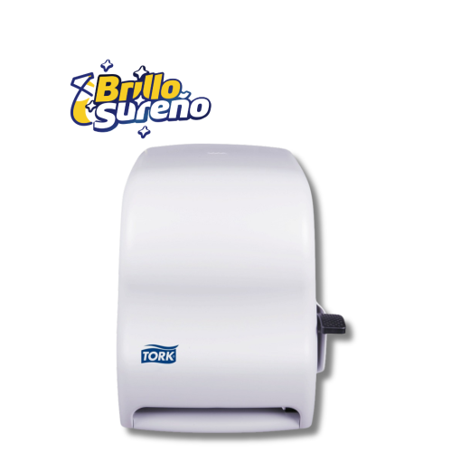 Dispensador Toalla Papel Palanca Acrílico Blanco Tork