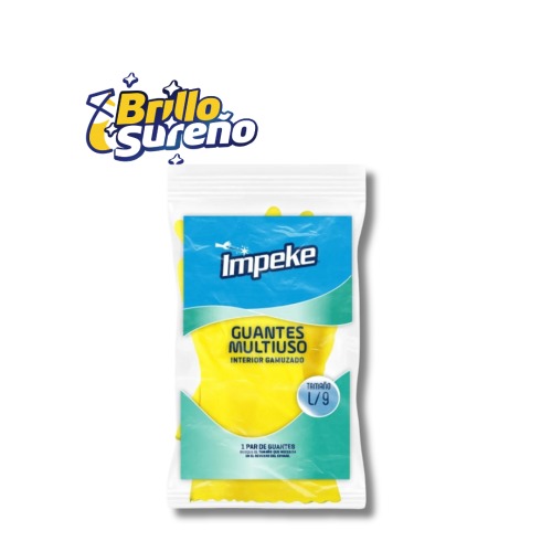 Guantes Amarillos Multiusos Impeke tala L 9
