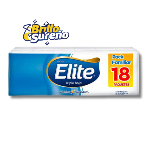 Pañuelos Desechables Triple Hoja Elite 18 paquetes