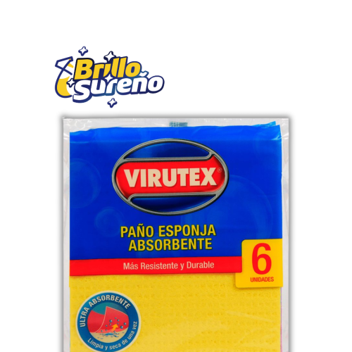 Paño Esponja Absorbente Virutex 6 unid