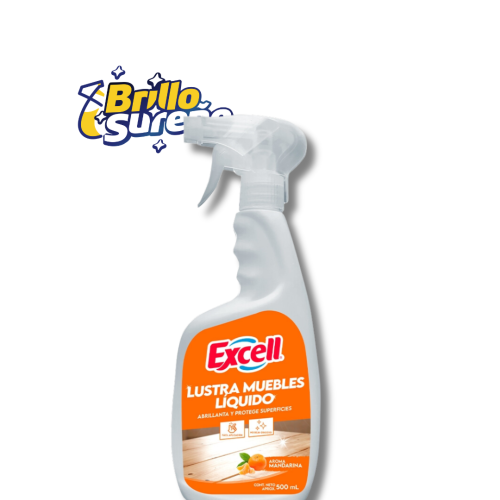 Lustra muebles líquido aroma mandarina con gatillo 500ml