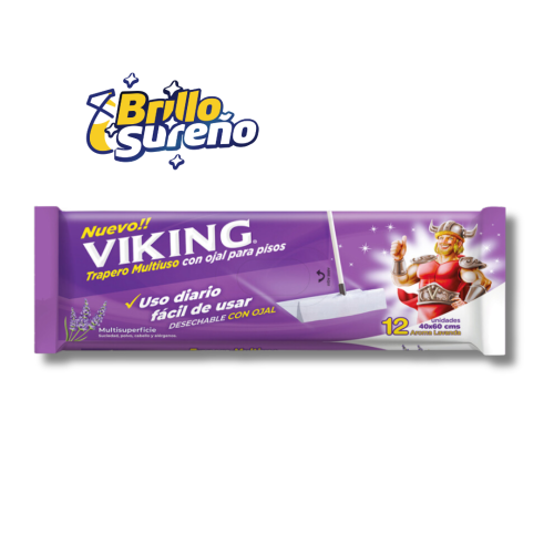 Trapero Húmedo Viking Lavanda 12 unid