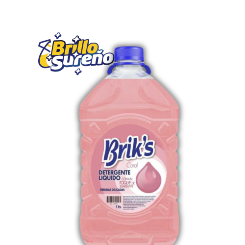 Detergente Líquido Matic Brik's Coral 5 Litros