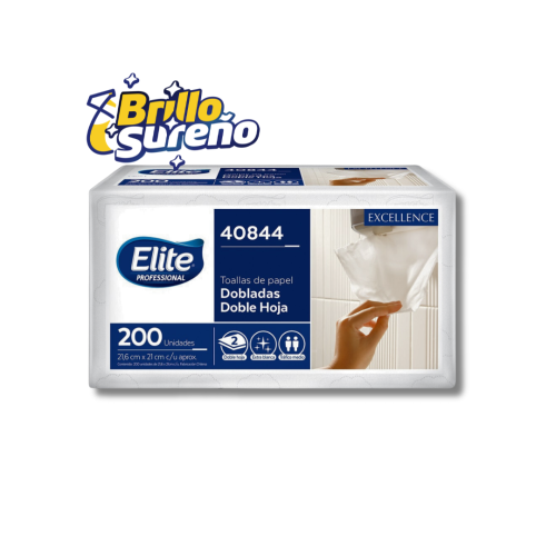 Toalla Interfoliada Elite Doble Hoja 200 Unidades