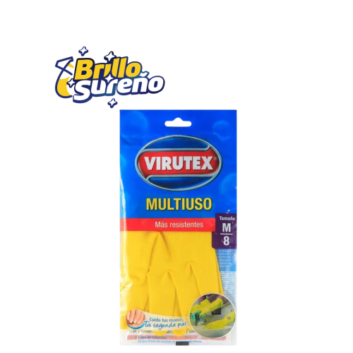 Guantes Amarillos  Multiusos Virutex tallas M 8