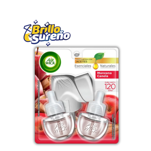 Desodorante Ambiental Air Wick Aparato + 2 Repuestos Canela
